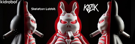 Frank Kozik x Kidrobot:Skelton Labbit��
